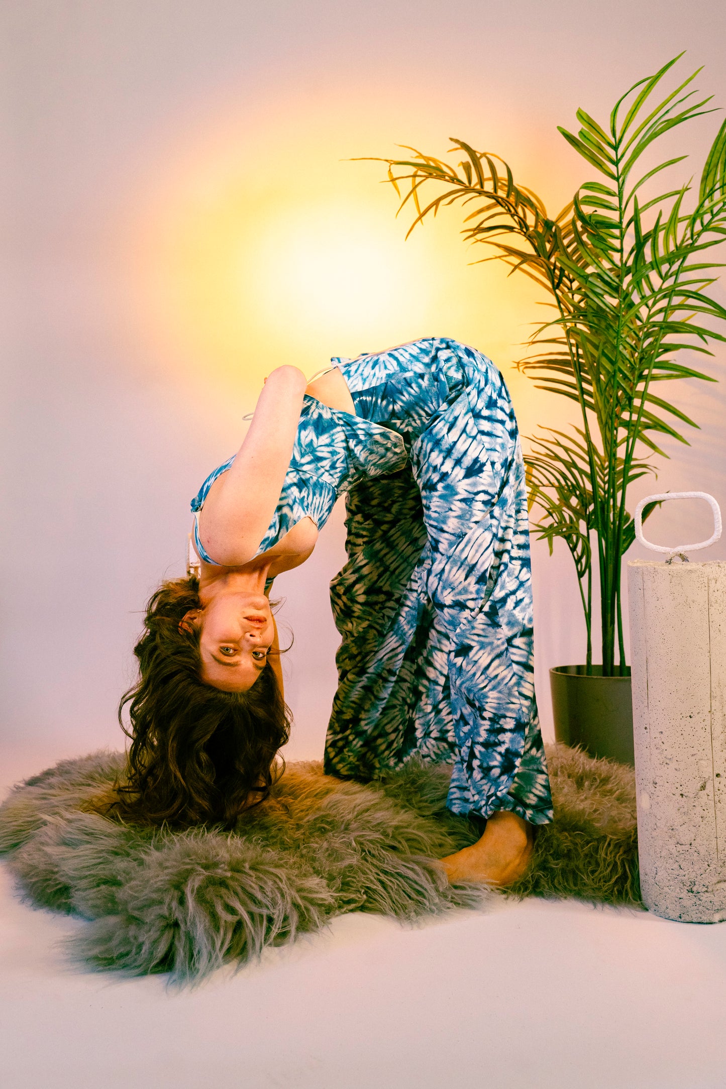 Zig Zag Indigo Dye Corset